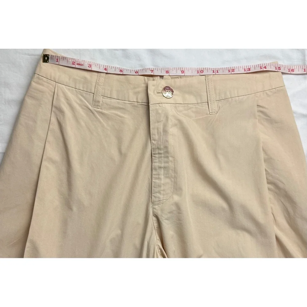 Kut from the Kloth Elisa High Rise Super Wide Leg Pants Sand Beige Size 6 - Picture 10 of 16